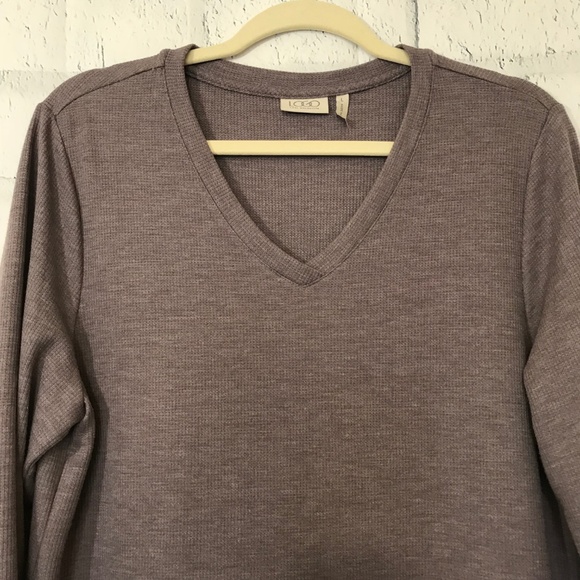 LOGO by Lori Goldsmith  Size Large Sweater Purple - Picture 3 of 8